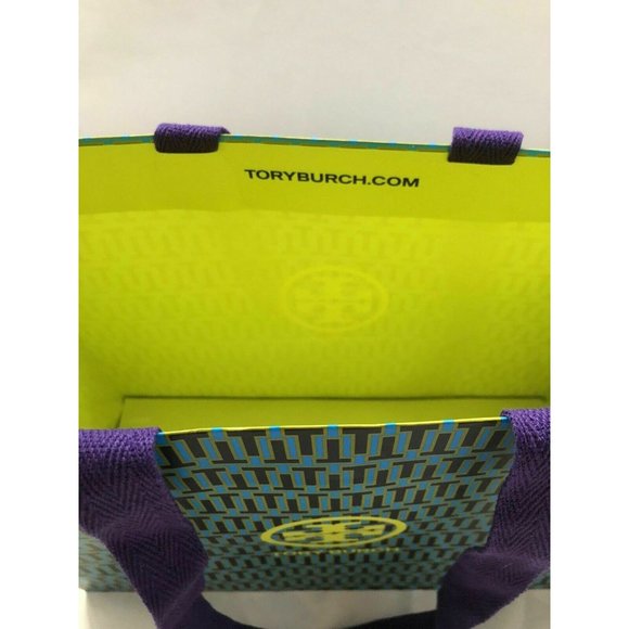 Tory Burch Reusable Paper Shopping Bag Gift Rope Handle 9" X 12" X 4.9" - Picture 4 of 12